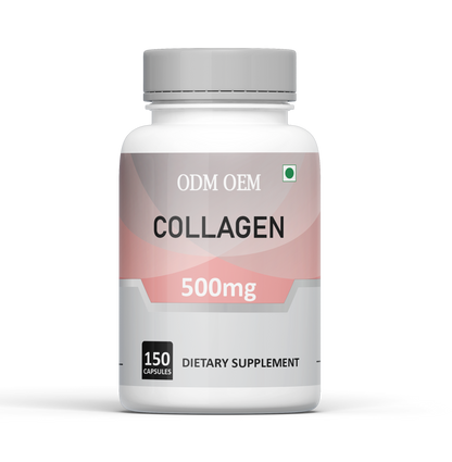 Collagen 500mg Capsules- Premium Supplement for Skin, Hair, Nails, and Joint Health