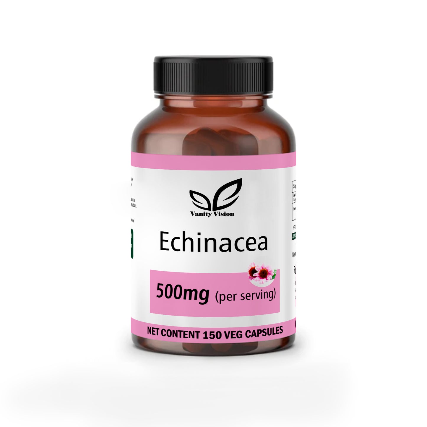 Echinacea 500mg Capsules – Natural Immune Support and Cold Relief