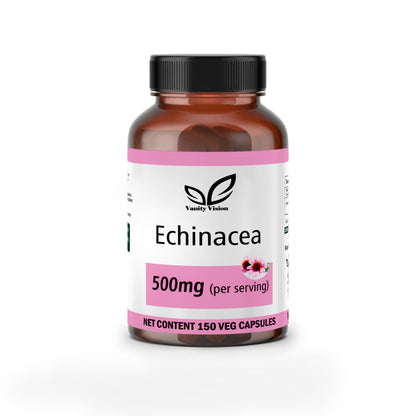 Echinacea 500mg Capsules – Natural Immune Support and Cold Relief