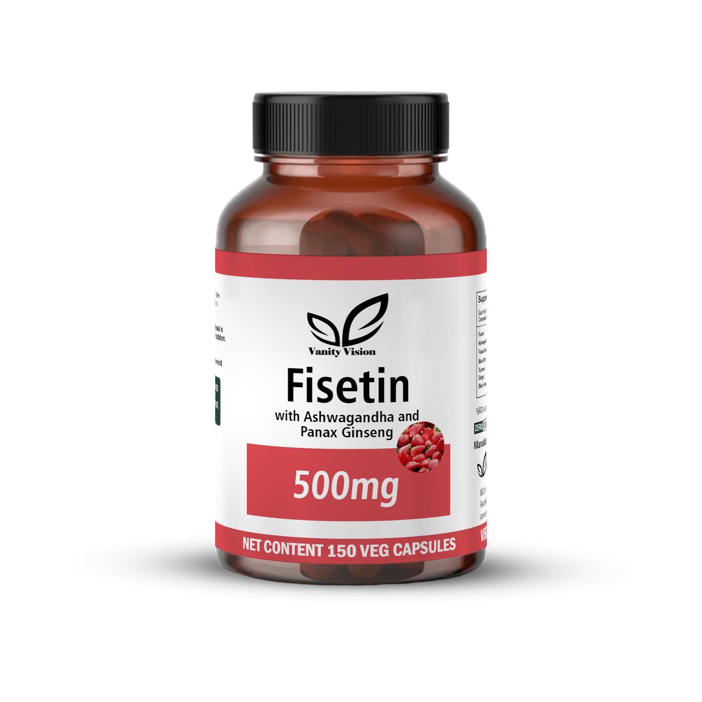 Fisetin 500mg - Powerful Antioxidant Support, 150 Capsules