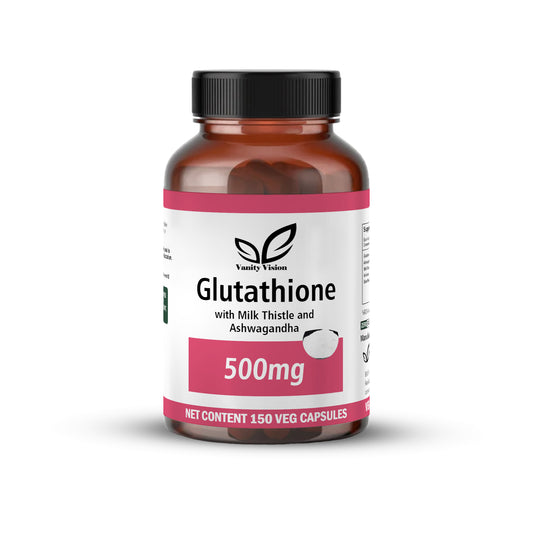 Glutathione 500mg - Antioxidant Support Supplement, 150 Capsules