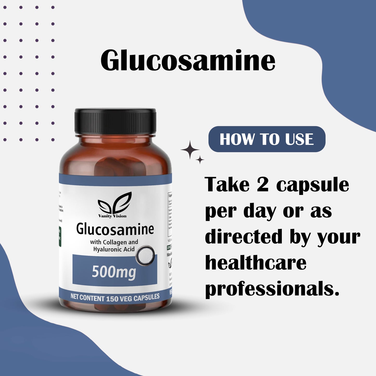 Glucosamine 500mg - Joint Support Supplement