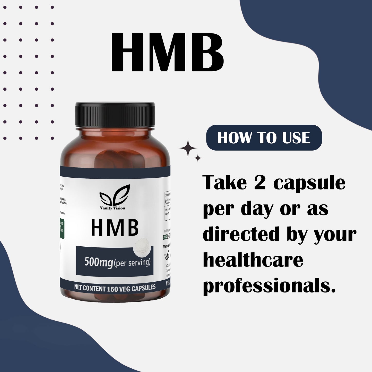 HMB 500mg Capsules – Support Muscle Strength, Recovery, and Fat Loss