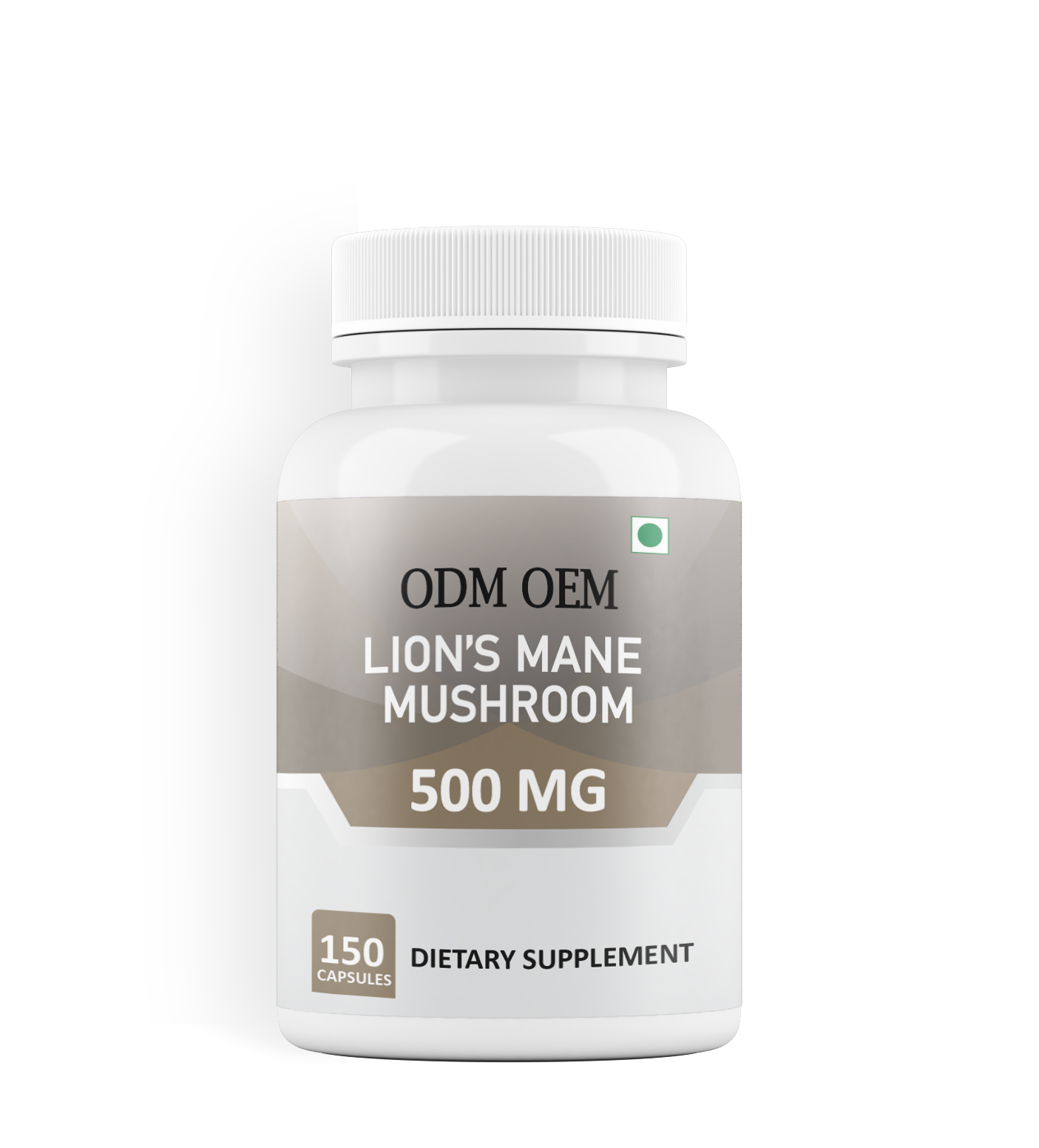 Lion's Mane Mushroom 500mg Capsules – Natural Cognitive Support, Mental Clarity, and Brain Health