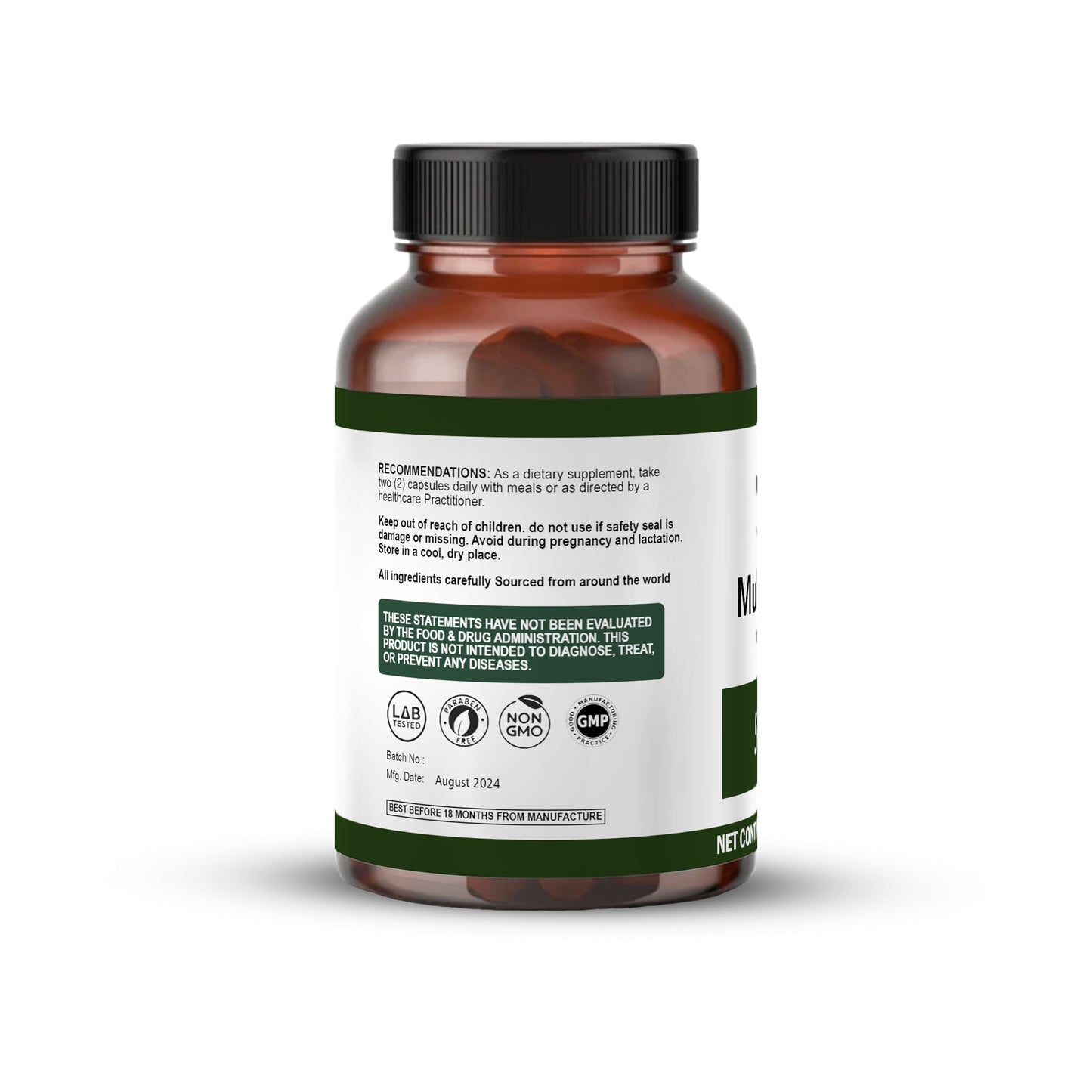 Mullein Leaf 500mg 150 Capsules – Supports Respiratory Health & Immune Function
