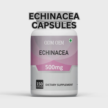 Echinacea 500mg Capsules – Natural Immune Support and Cold Relief