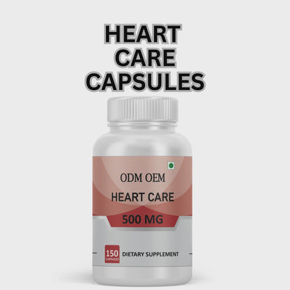 Heart Care 500mg Capsules –for Cardiovascular Health, Circulation, and Heart Function