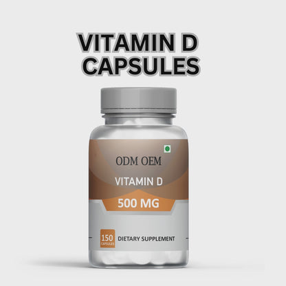 Vitamin D 10mcg Capsules – Supports Bone Health & Immune Function