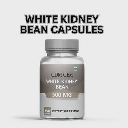 White Kidney Bean 500mg Capsules: Natural Supplement for Metabolism and Digestion