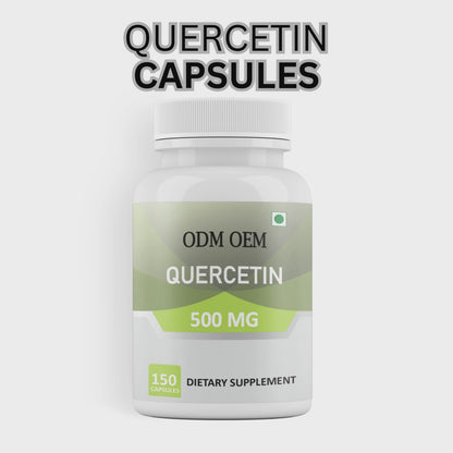 Quercetin 500mg Capsules – Powerful Antioxidant Support for Immune Health, Inflammation, and Seasonal Wellness
