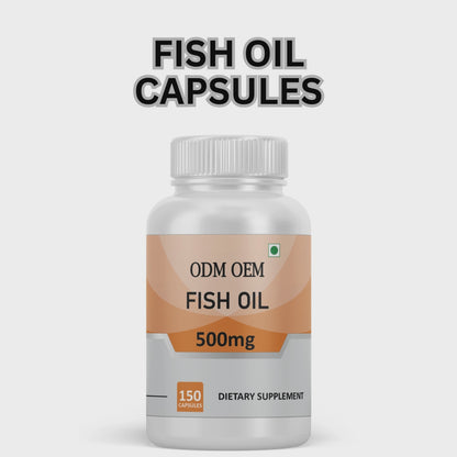 Fish Oil 1000mg Capsules – Premium Omega-3 for Heart, Brain, and Joint Health