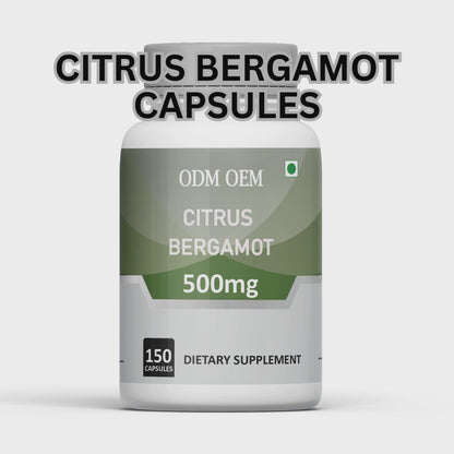 Citrus Bergamot 500mg  150 Capsules - Pure Citrus Bergamot Extract Supplement