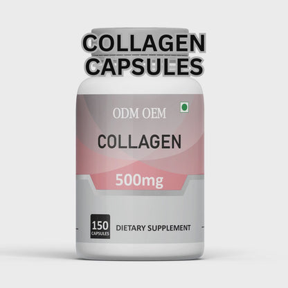 Collagen 500mg Capsules- Premium Supplement for Skin, Hair, Nails, and Joint Health