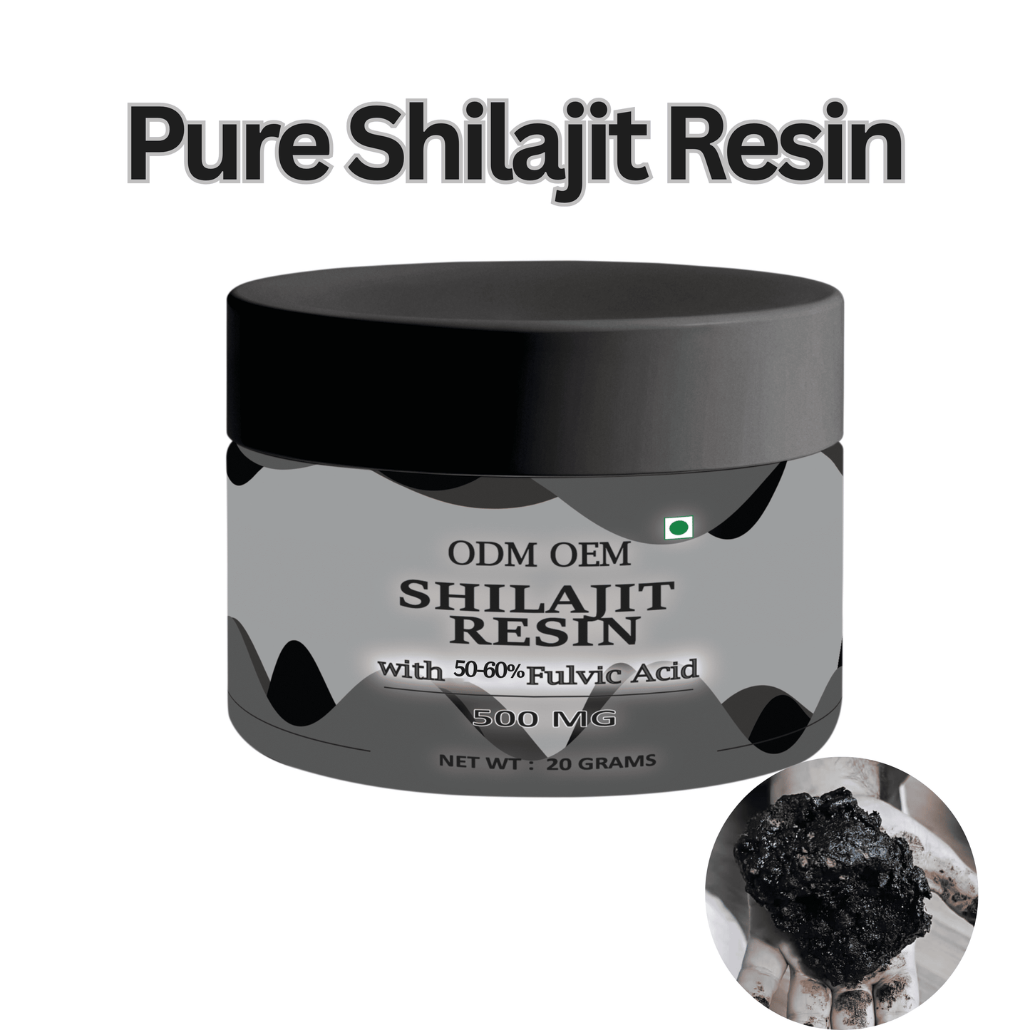 Shilajit Resin 50-60% Fulvic Acid ODM OEM