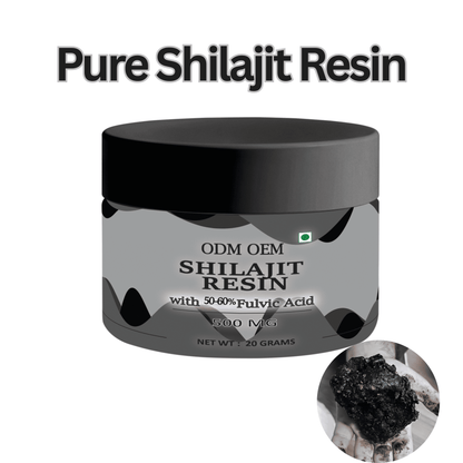 Shilajit Resin 50-60% Fulvic Acid ODM OEM